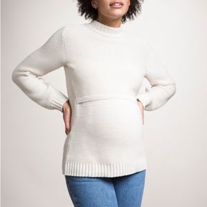Boob maternity and nursing sweater